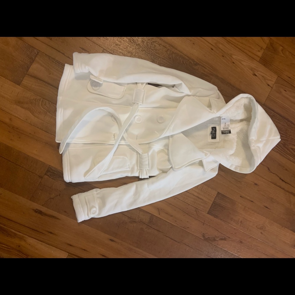 White Pea Coat NWT